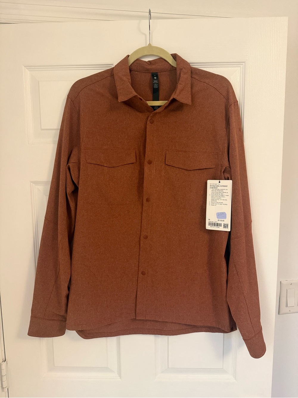 Lululemon athletica Men's Airing Easy Collared Overshirt